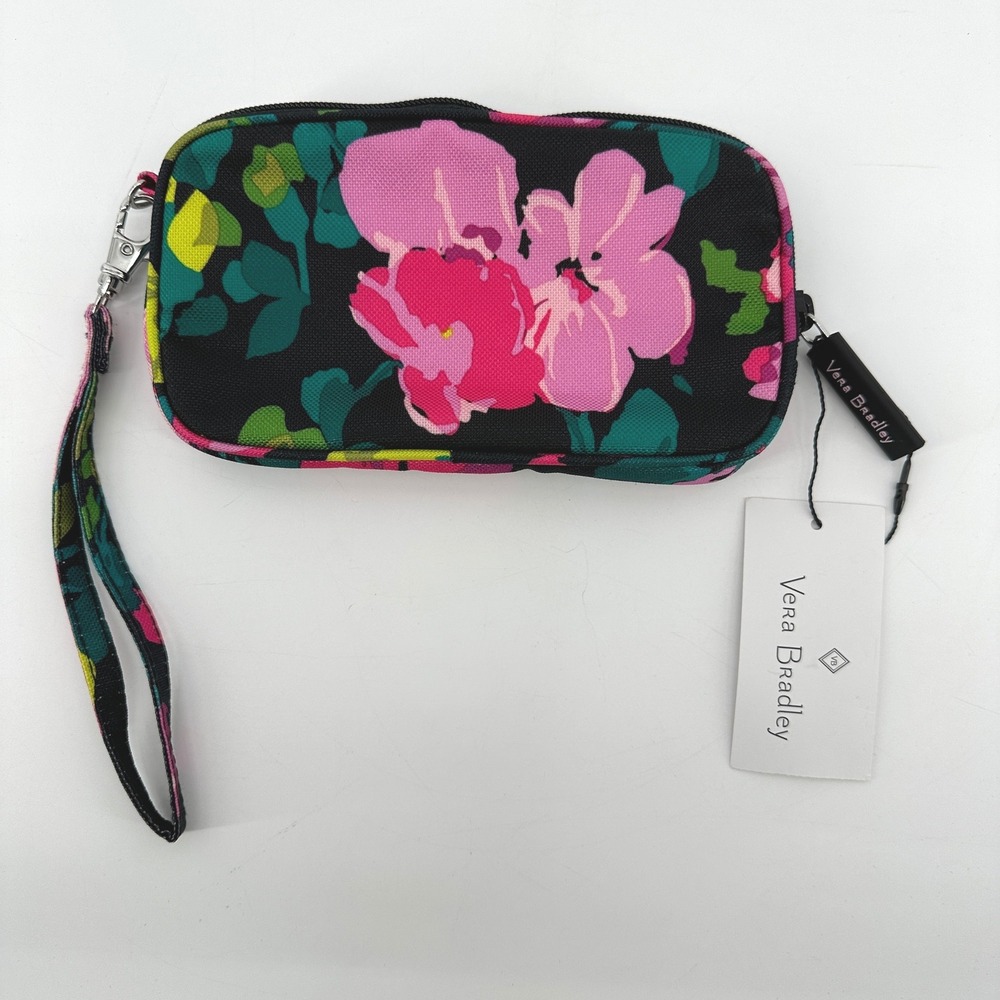 Vera Bradley Lighten Up Tech Case Hilo Meadow Floral Wristlet 23007-N10 NEW